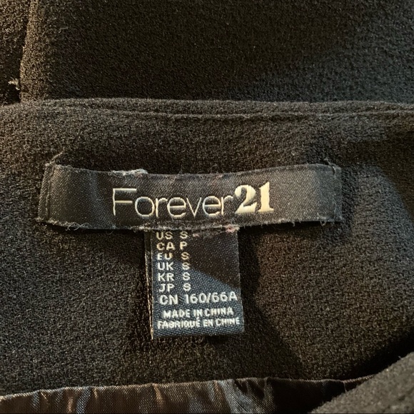 Forever 21 Black Fully Lined Pencil Skirt Size S - Picture 7 of 7